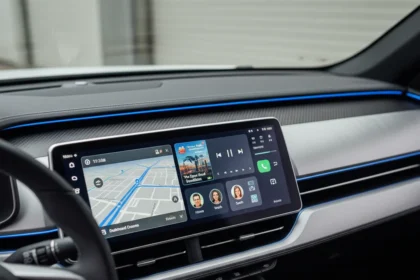 Android Auto home screen widgets transform car dashboards — AI-generated illustration