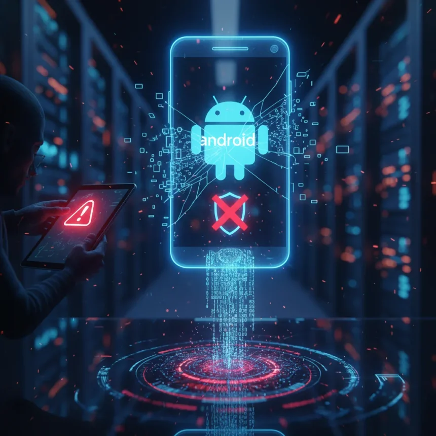 Android VPN bypass exposes Google's security gap — AI-generated illustration