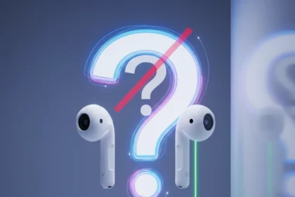 Apple's camera-equipped AirPods face a hard question: why? — AI-generated illustration