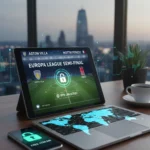 Watch Aston Villa vs Nottm Forest Europa League free with VPN — AI-generated illustration