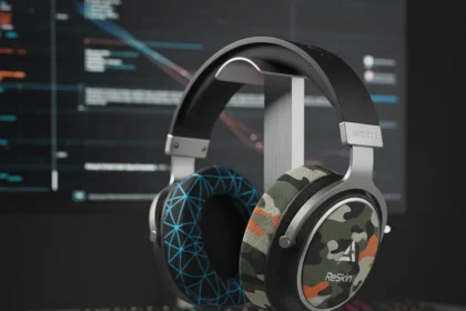 Audeze ReSkin earcup covers add customization to gaming headsets — AI-generated illustration
