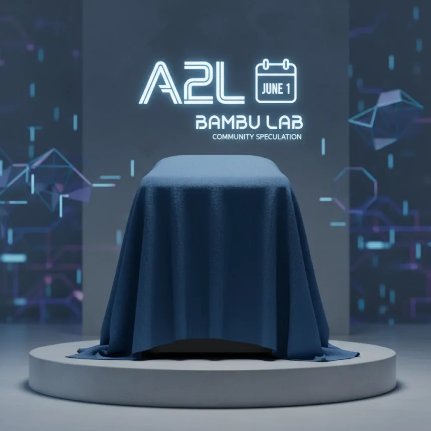 Bambu Lab A2L 3D printer launches June 1 amid speculation