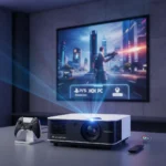 BenQ TK705i Delivers 4K Gaming Power With Motorized Zoom — AI-generated illustration