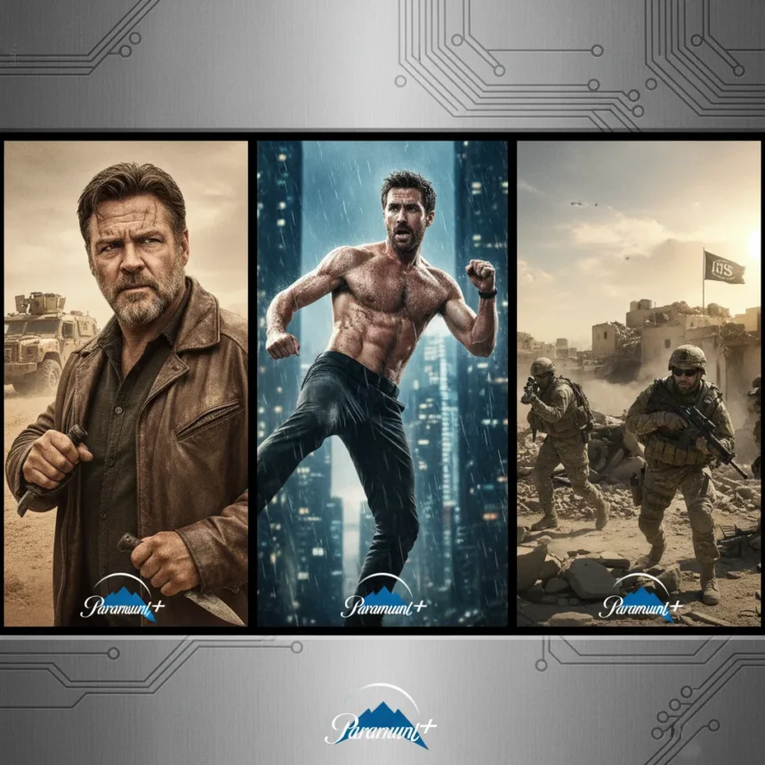 3 best action thrillers to stream on Paramount+ this weekend — AI-generated illustration