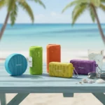 Best cheap Bluetooth speakers for summer under £50 — AI-generated illustration
