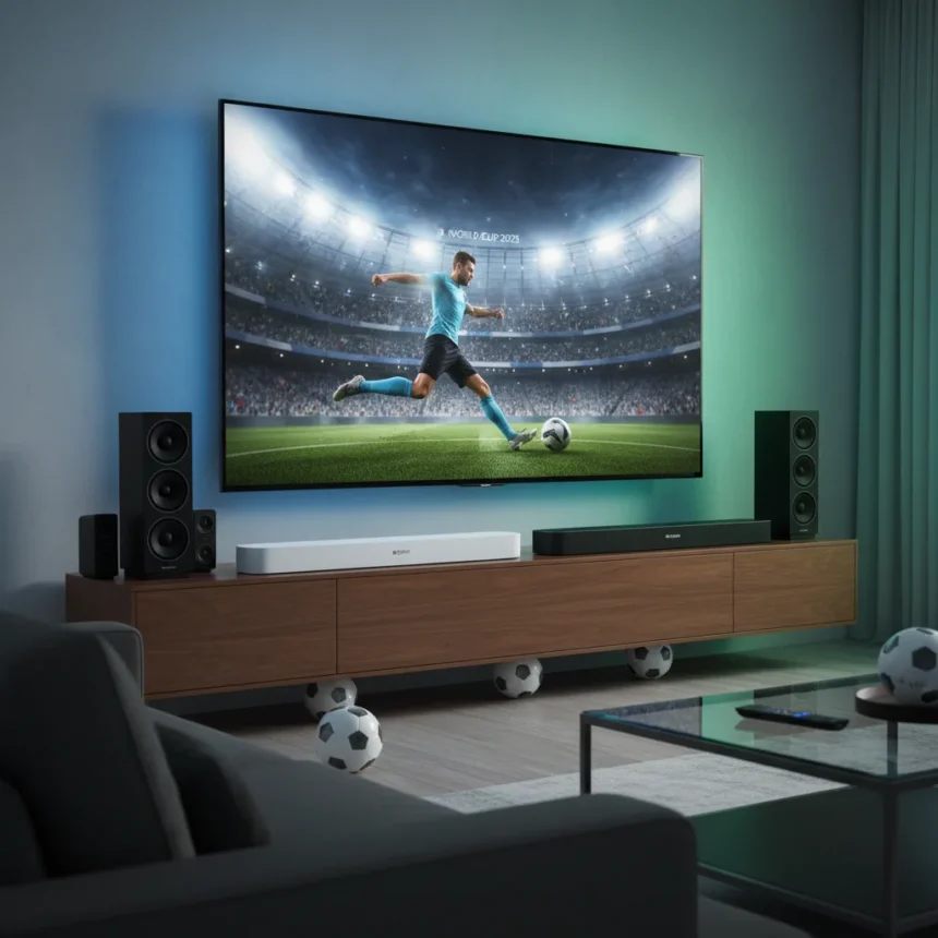 Best Dolby Atmos soundbars for World Cup viewing in 2025 — AI-generated illustration