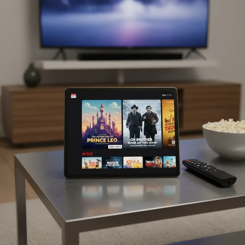 Best new Netflix movies for May 1-3 weekend — AI-generated illustration