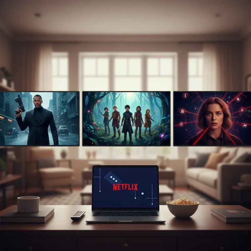 Best new Netflix shows for May 1-3 weekend binge — AI-generated illustration