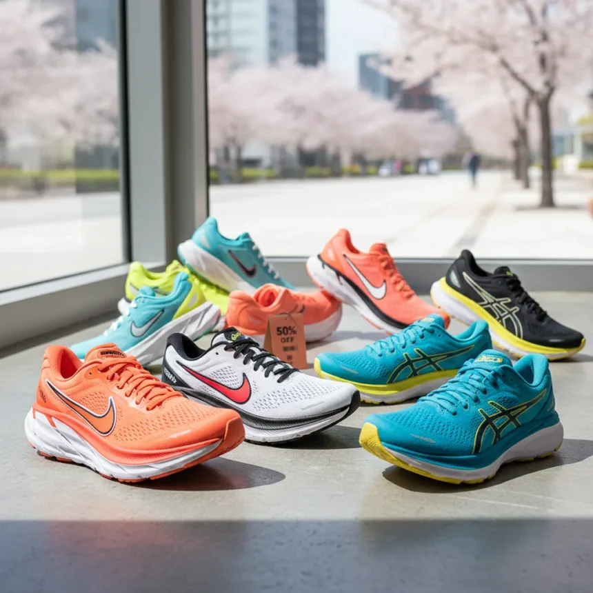 Best running shoe sales: up to 50% off Hoka, Nike, Asics — AI-generated illustration