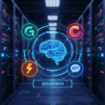 Bluehost AI Pro bundles four premium models for $20 monthly — AI-generated illustration
