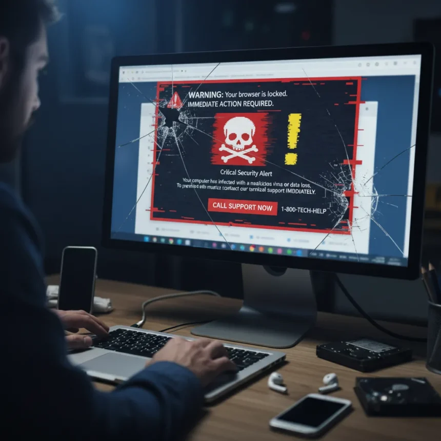 Browser-locking scareware attacks hit 2.8 million users