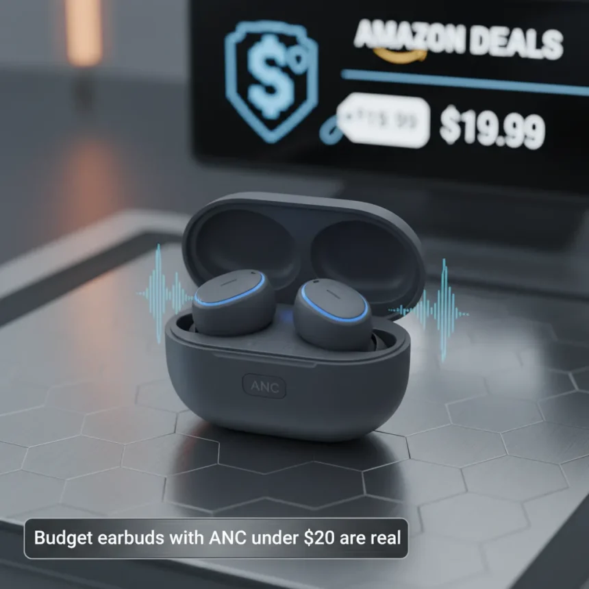 Budget earbuds with ANC under $20 are real—here's why — AI-generated illustration