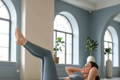 Butterfly kicks Pilates exercise targets deep core better than crunches