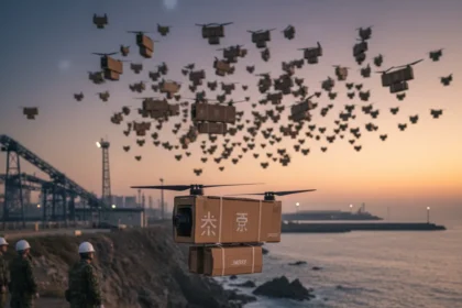 Cardboard drones redefine cheap warfare at $2,000 per unit — AI-generated illustration