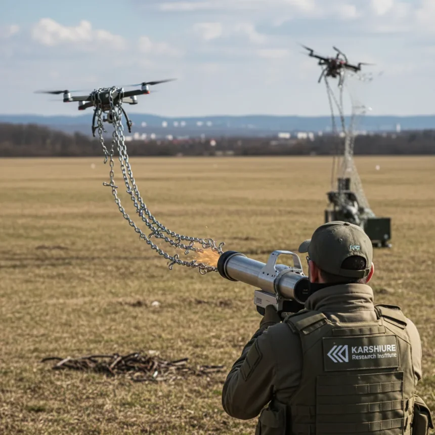 German chain-launcher drone killer outperforms net systems
