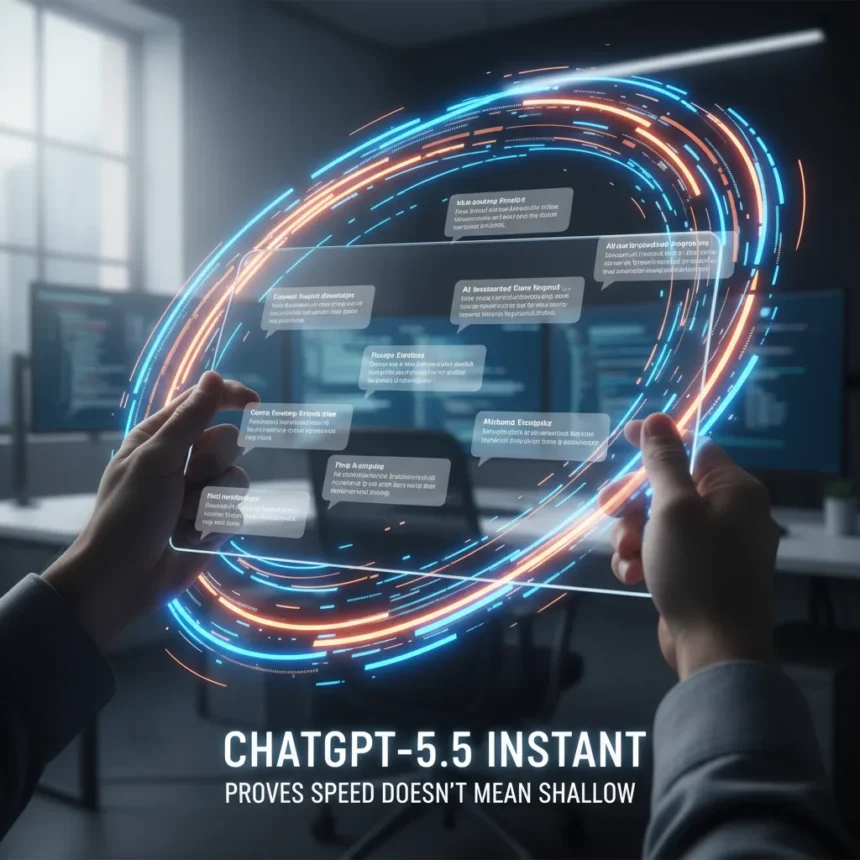 ChatGPT-5.5 Instant Proves Speed Doesn't Mean Shallow — AI-generated illustration