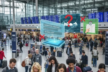 ChatGPT airport travel tips: helpful or just hype? — AI-generated illustration