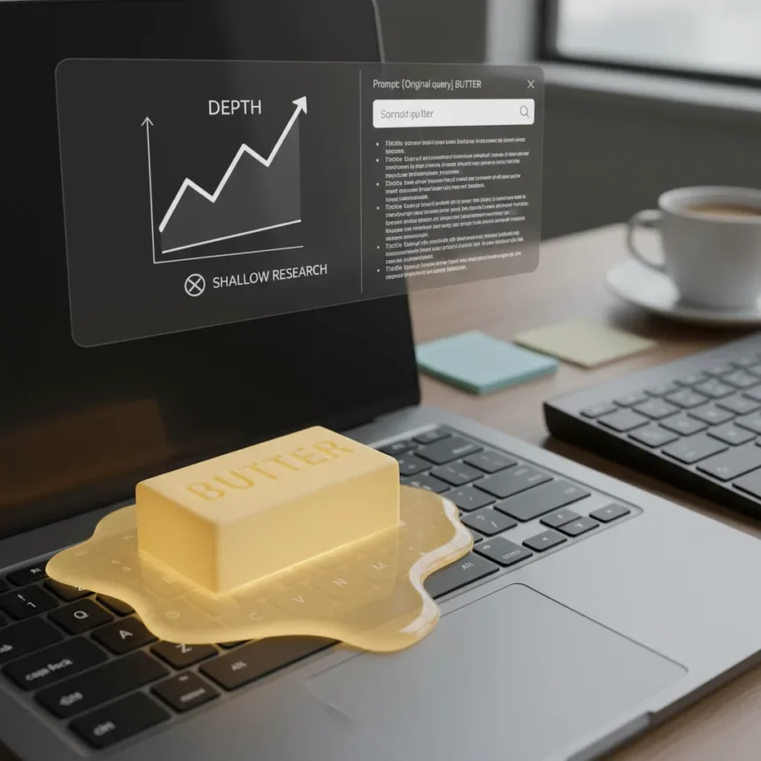 ChatGPT butter prompt transforms shallow research into depth