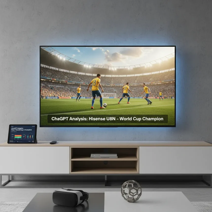 ChatGPT nailed it: Hisense U8N is the World Cup TV to buy — AI-generated illustration