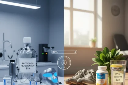 ChatGPT's $20 Anti-Aging Routine Rivals Bryan Johnson's $2M Protocol — AI-generated illustration