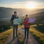 AI hiking recommendations: ChatGPT vs Claude tested — AI-generated illustration