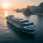 China's Ning Yuan Dian Kun: Electric shipping's biggest test yet — AI-generated illustration