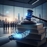 AI automation alone doesn't justify firing workers, Chinese court rules — AI-generated illustration