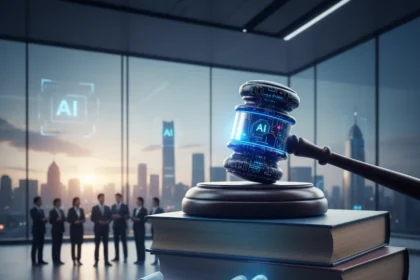 AI automation alone doesn't justify firing workers, Chinese court rules — AI-generated illustration