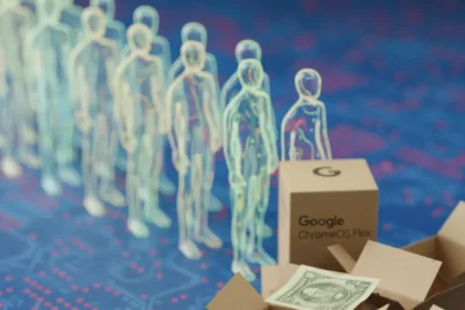 Google's ChromeOS Flex USB Stick Sells Out, Vindicating Cheap Chromebook Bet — AI-generated illustration