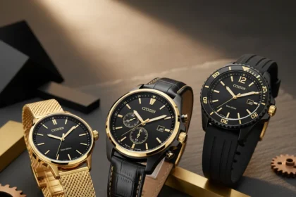 Citizen Eco-Drive 50th Anniversary Black-and-Gold Collection