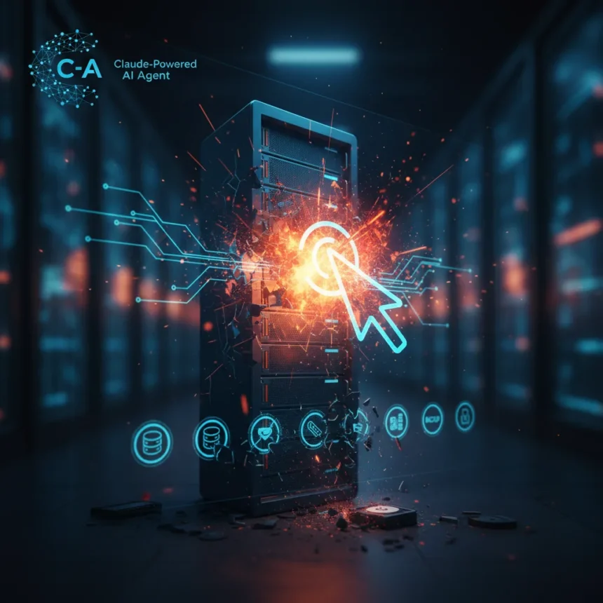 Claude-Powered AI Agent Deleted Production Database in 9 Seconds — AI-generated illustration
