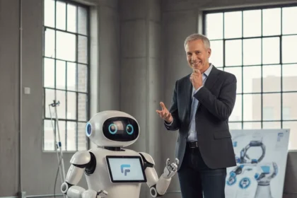 Colin Angle's Familiar AI Robot Marks His Return to Robotics — AI-generated illustration
