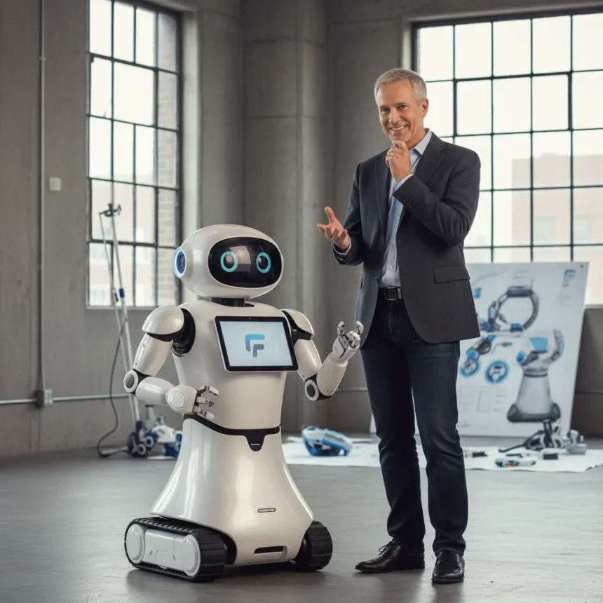 Colin Angle's Familiar AI Robot Marks His Return to Robotics — AI-generated illustration