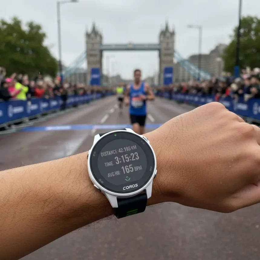 Coros Pace 4 proves itself as a serious marathon training watch — AI-generated illustration