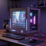 CRT PC builds prove retro cases beat modern aesthetics — AI-generated illustration