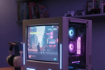 CRT PC builds prove retro cases beat modern aesthetics — AI-generated illustration