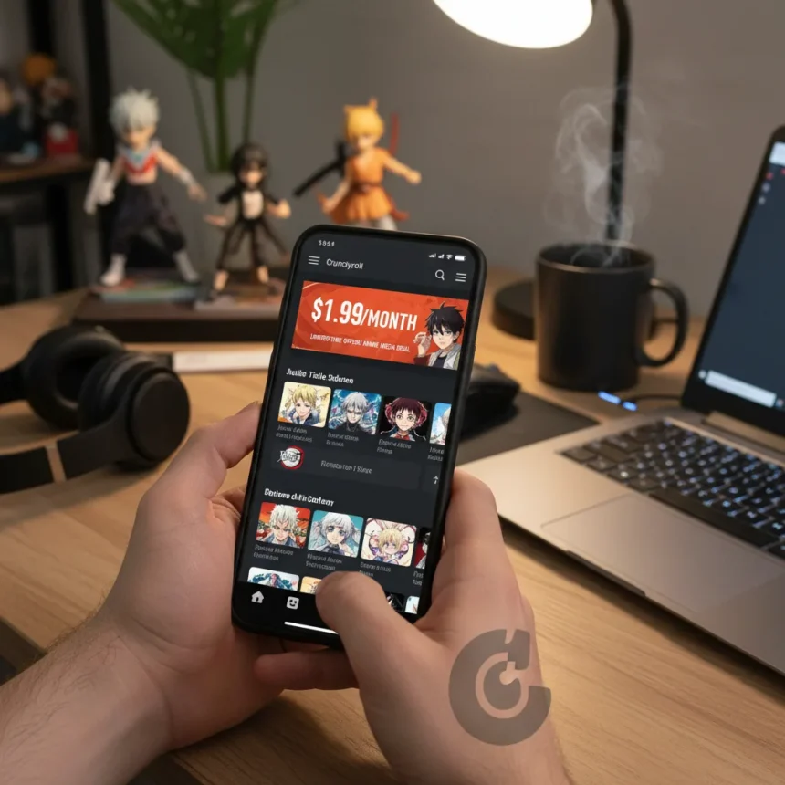 Crunchyroll anime streaming just hit $1.99/month — AI-generated illustration