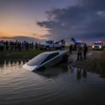 Tesla Cybertruck Wade Mode stunt ends in arrest and waterlogged vehicle