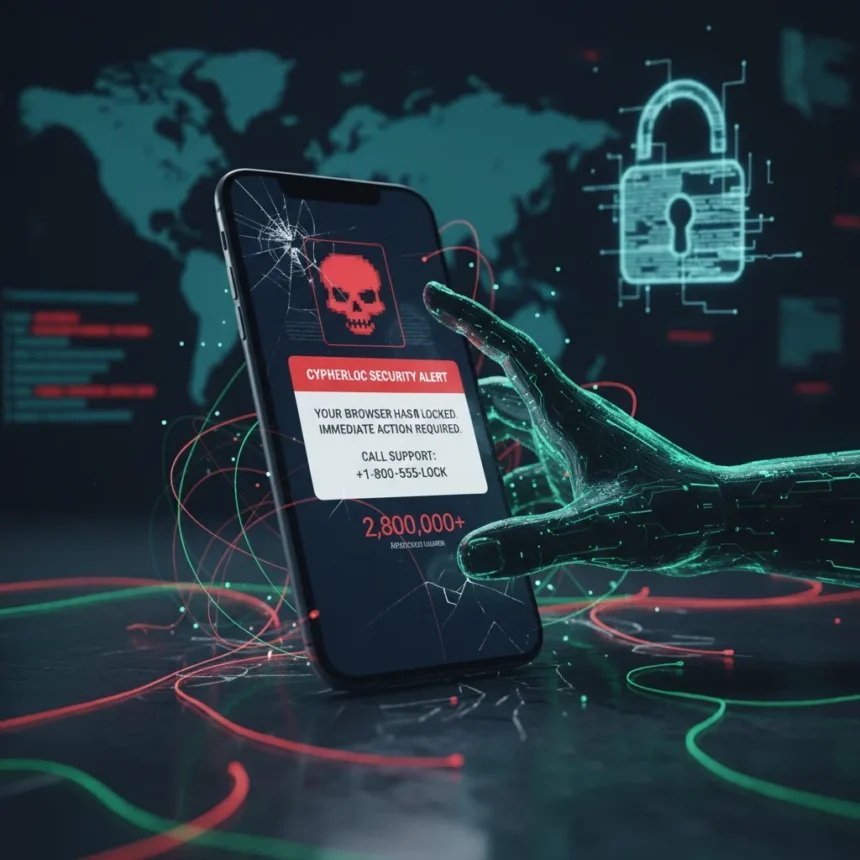 CypherLoc scareware attack affects 2.8 million users globally