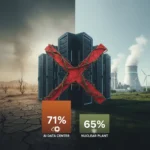 AI data center opposition hits 71%, surpassing nuclear plant resistance