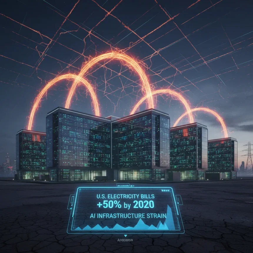 Data center power demands could spike electricity bills 50% by 2030