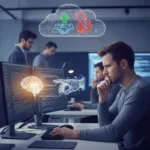 Developer AI trust grows, but job security fears remain — AI-generated illustration