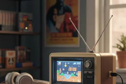 DIY retro mini-TV plays NES games and movies in style