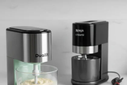 Dualit ice cream maker beats Ninja Creami with no overnight freeze — AI-generated illustration