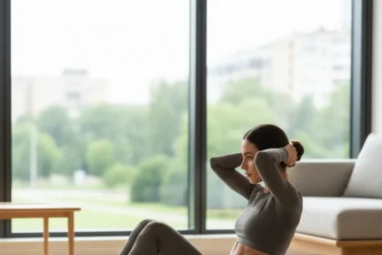 Elevated leg crunches reduce back pain and boost core