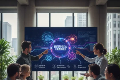 Enterprise AI foundries reshape how teams adopt artificial intelligence — AI-generated illustration