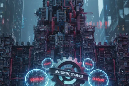Enterprise upgrade stability has become the real strategy — AI-generated illustration