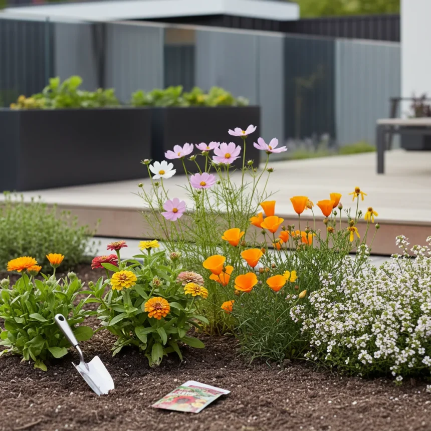 Fast-growing flowers to sow in May for instant garden color — AI-generated illustration