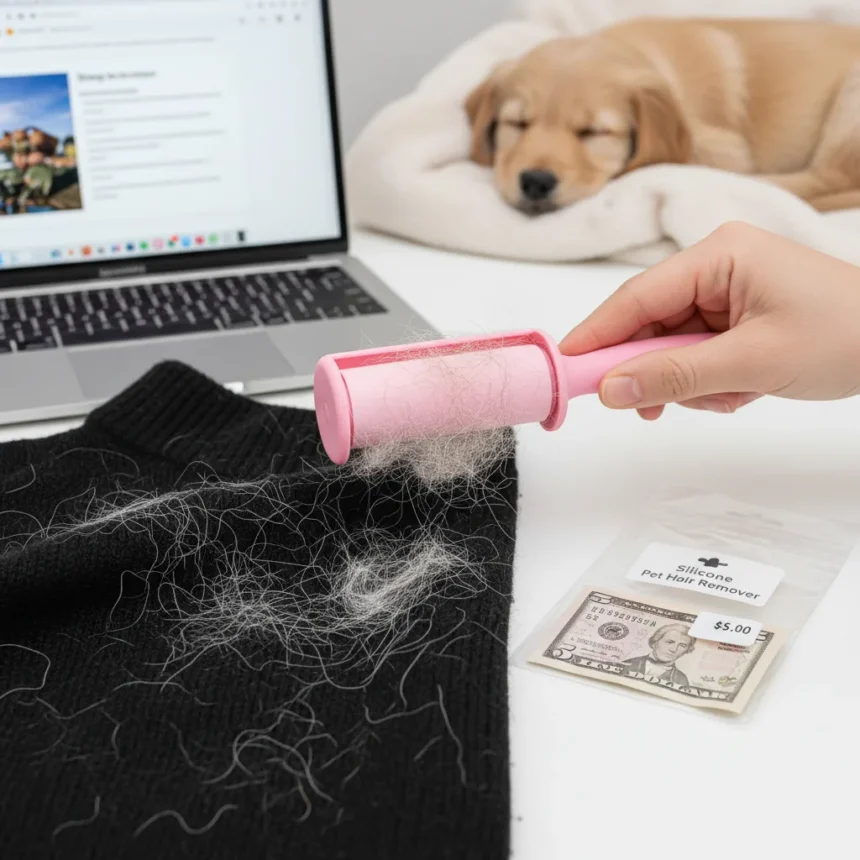 This $5 beauty hack removes pet hair from clothes fast