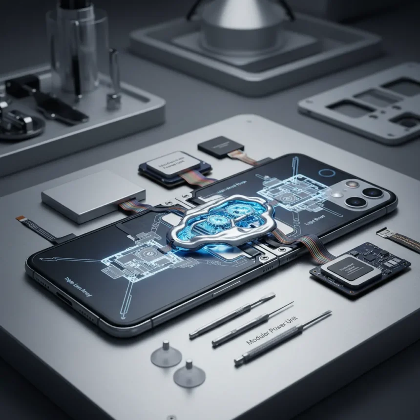 Foldable iPhone could be the most repairable phone Apple makes — AI-generated illustration